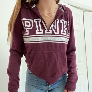 PINK victorious secret half zip